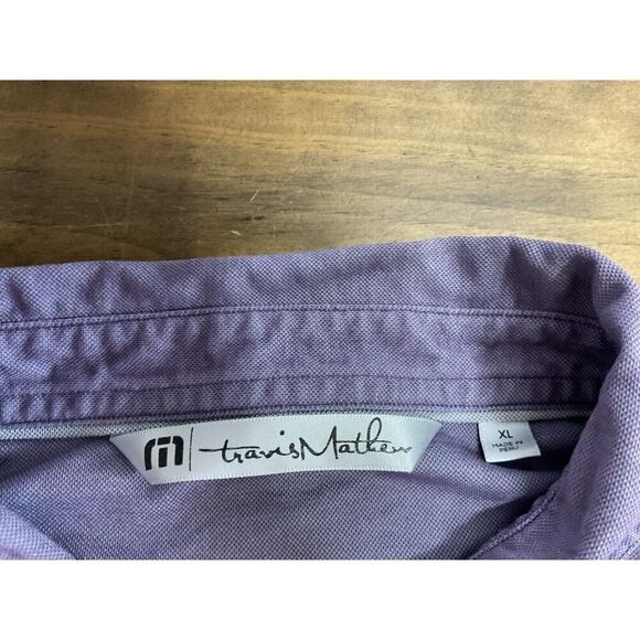 Travis Matthew Men’s Purple Golf Shirt Size XL Short Sleeve Polo - Picture 6 of 12